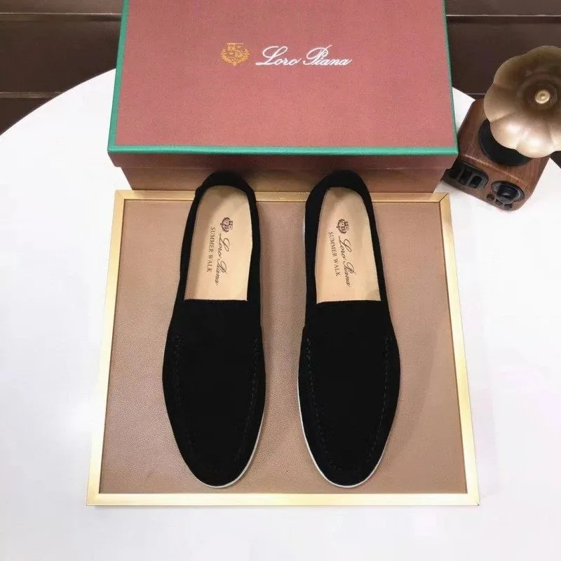 Loro Piana Summer Walk Brown Loafers — Photo 7