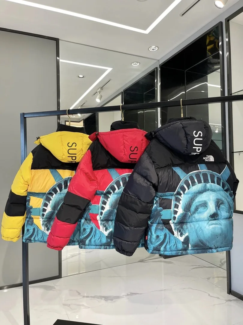 Supreme Statue Of Liberty White Down Jacket — Photo 2