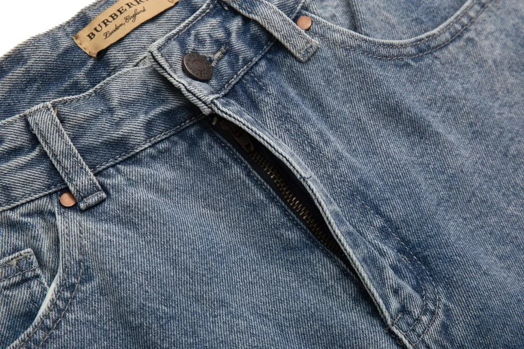 Burberry Embroidered Denim Jeans — Photo 3