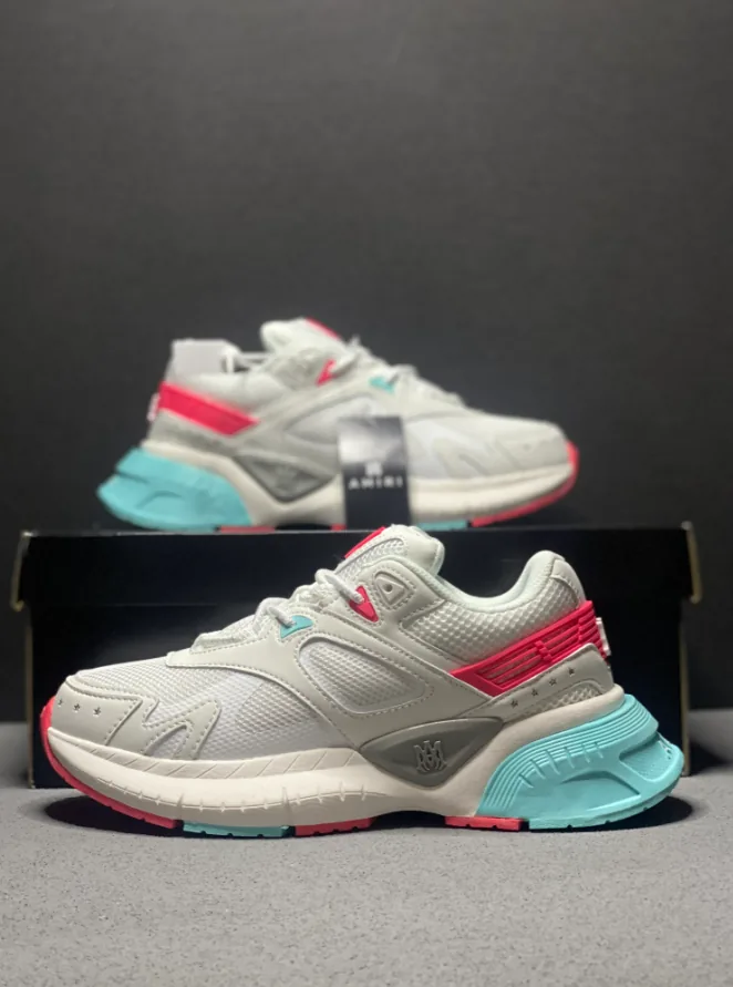 New Balance NB 9060 White Grey Lace-Up Trainers — Photo 12