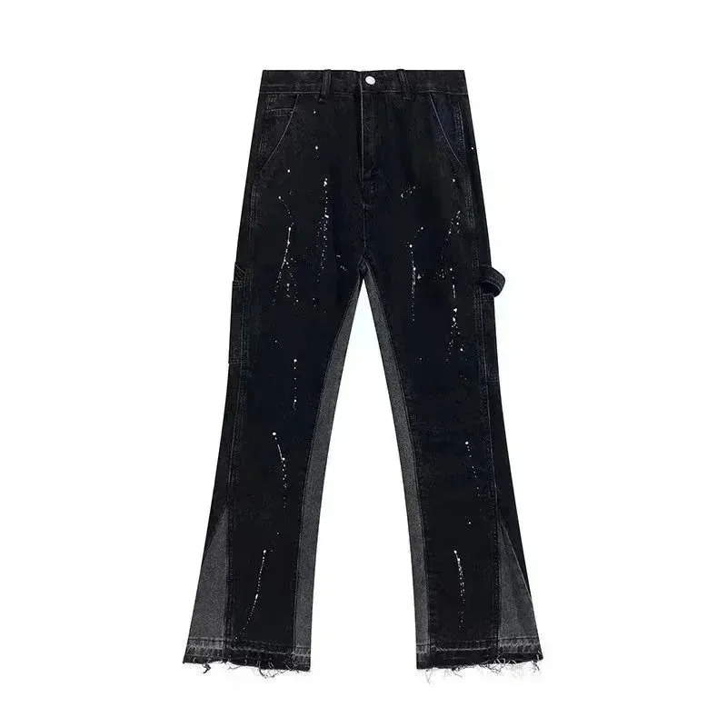 Washed Ripped Patchwork Jeans — photo 3