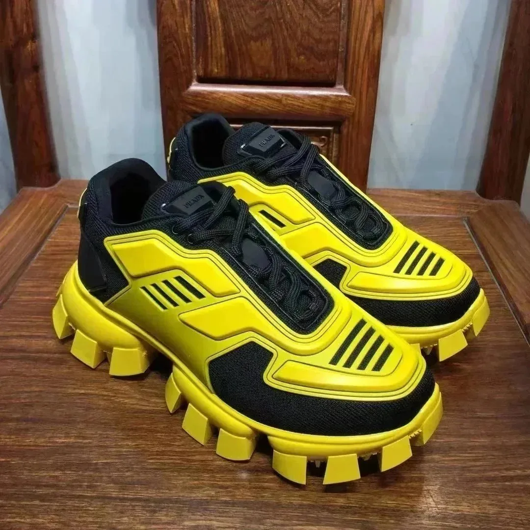 Prada Cloudbust Thunder Black Court Sneakers — Photo 3
