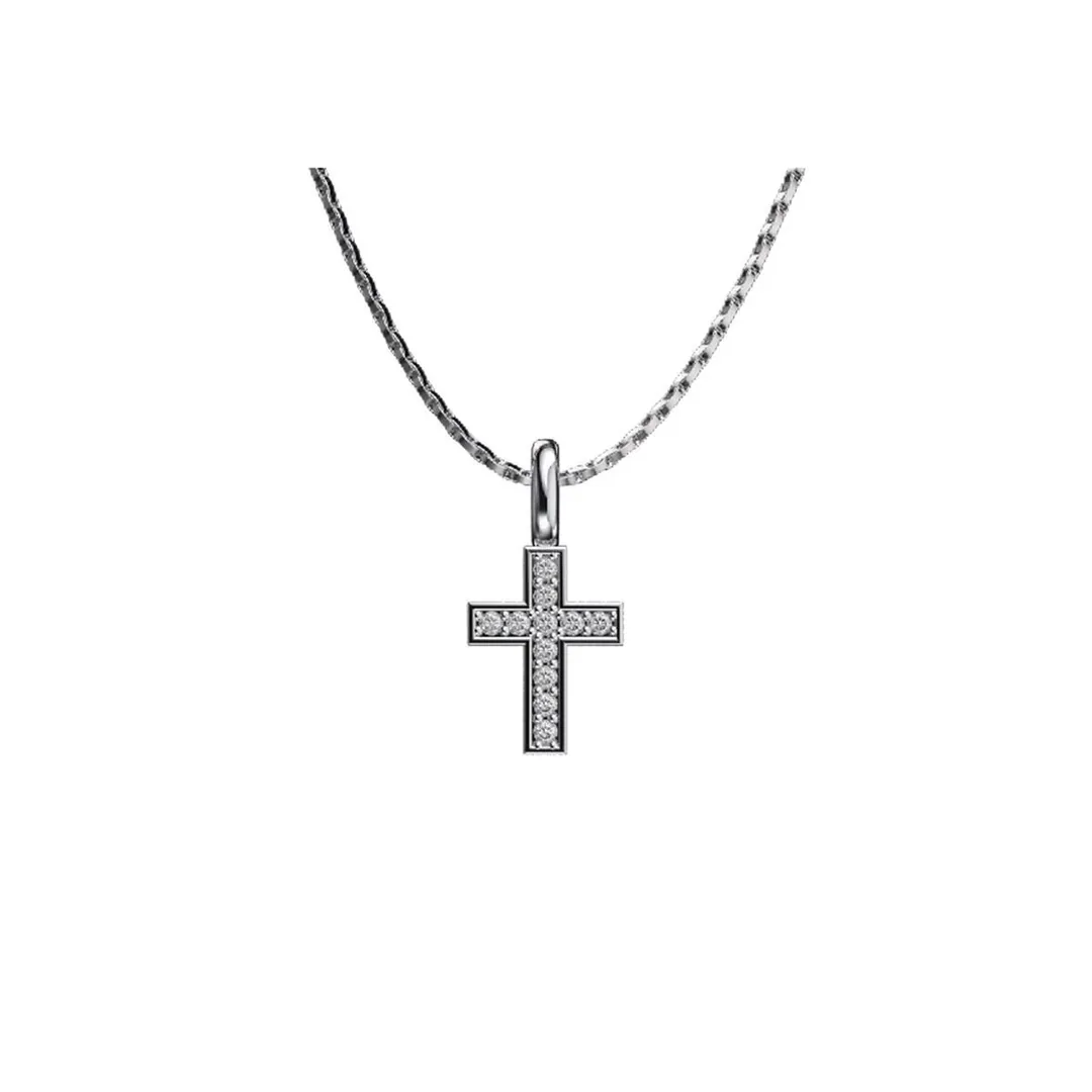 Mini Rhinestone Pendant Necklace — photo 7