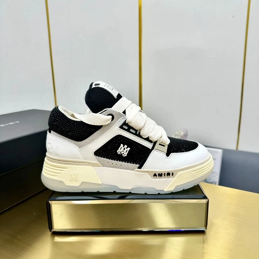 Amiri MA-1 White Grey Puffy Sneakers — QC