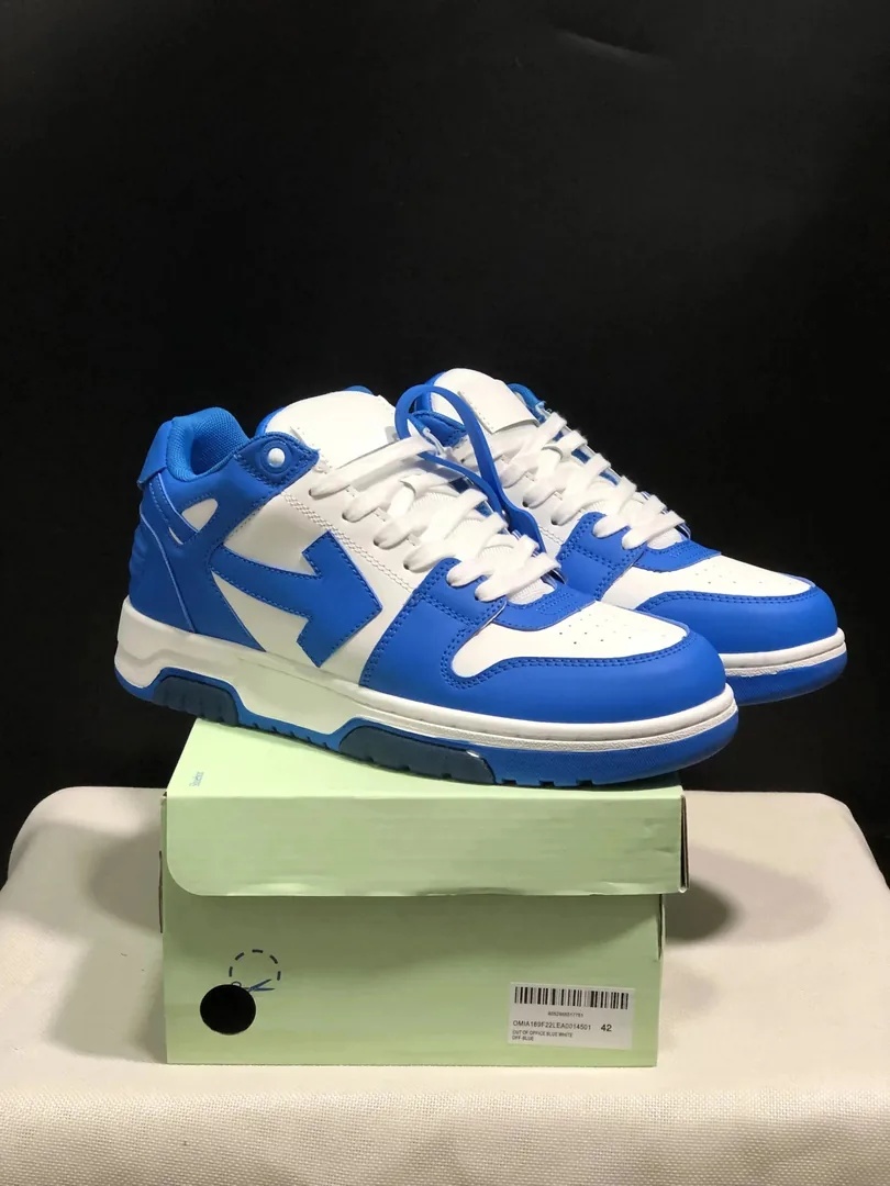 Off-White Out Of Office White Color-Block Platform Sneakers — Photo 11
