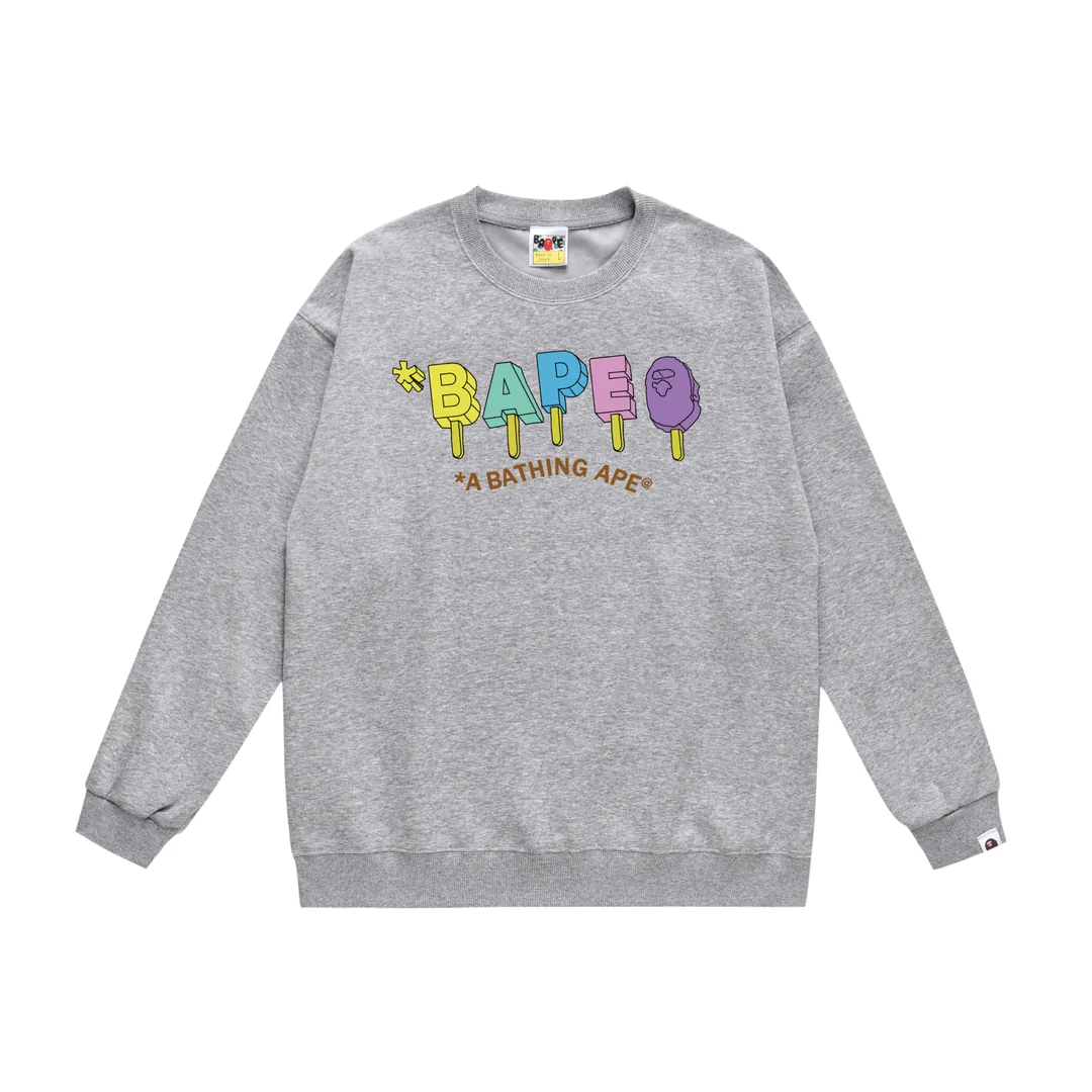 Print Fleece Crewneck Sweatshirt — Photo 5