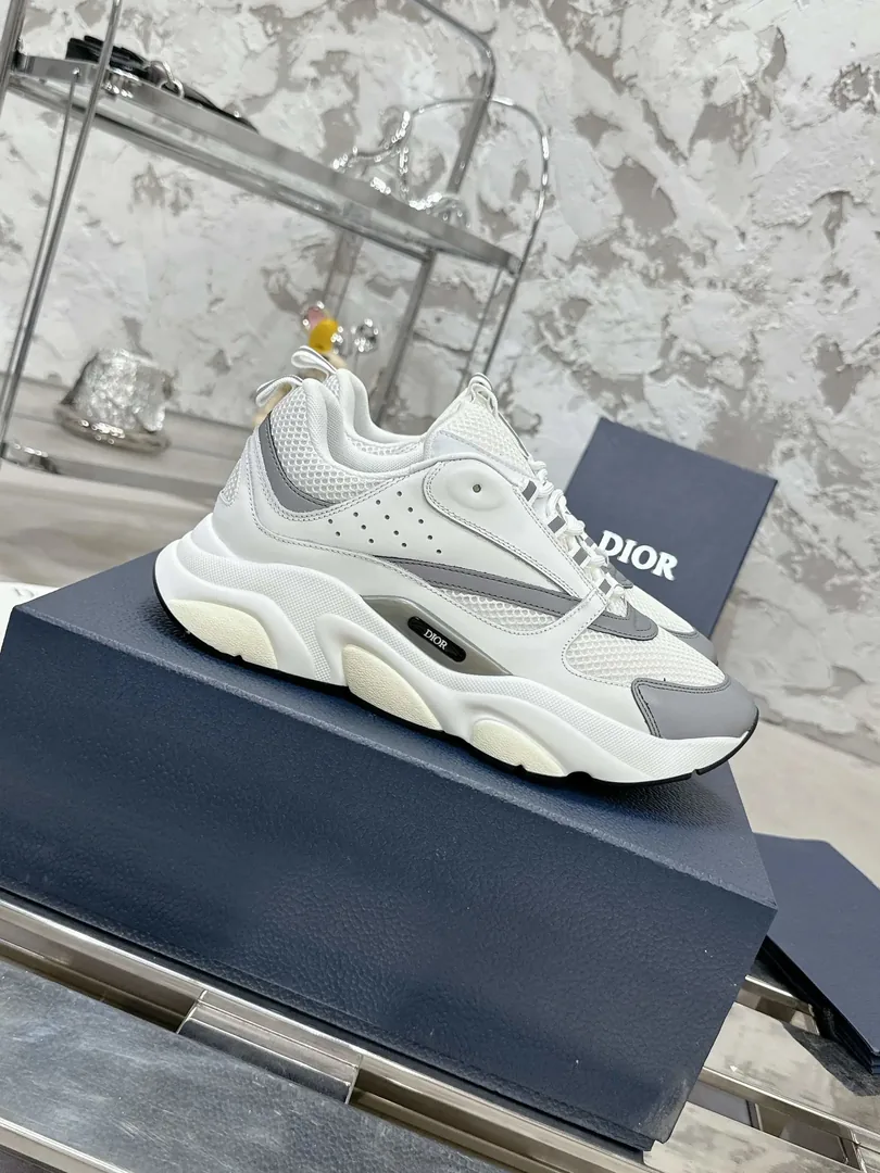 Dior B22 Grey Low-Top Sneakers — Photo 3
