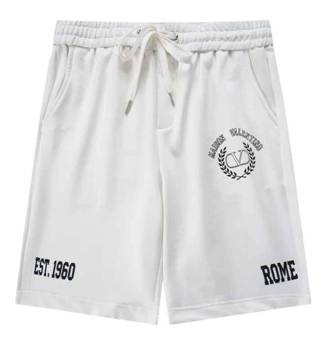 Valentino Rome Crest Logo Sweat Shorts — QC