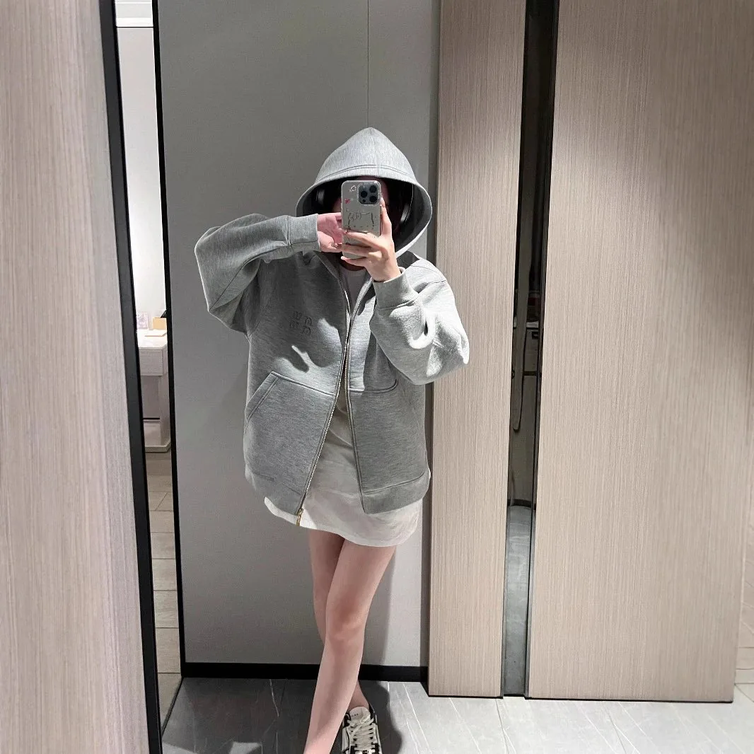 Double-Zip Long-Sleeve Sweatshirt — QC