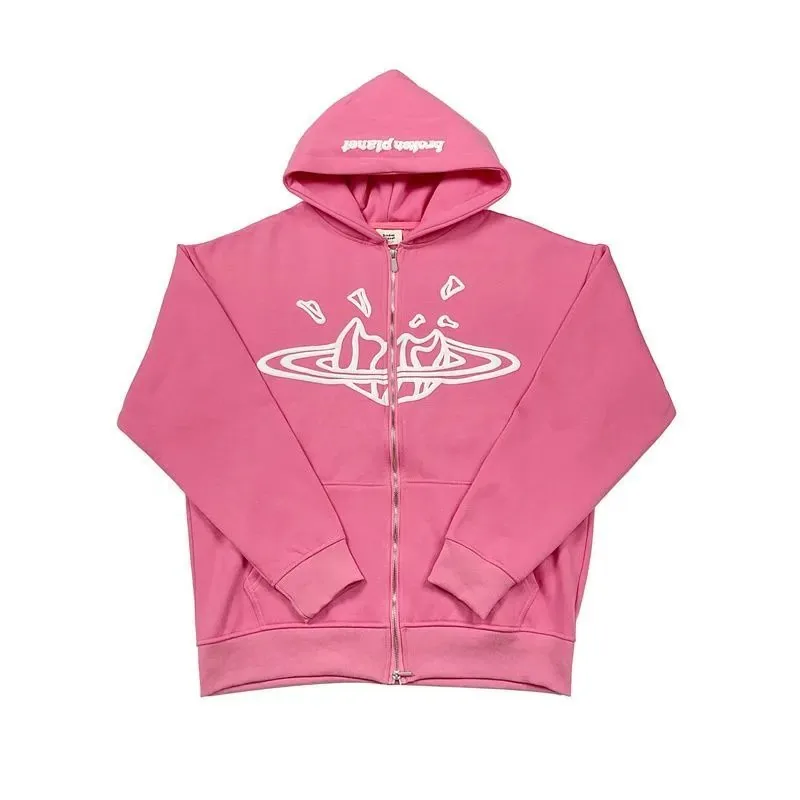 Print Fleece Zip Cardigan Set — Photo 12