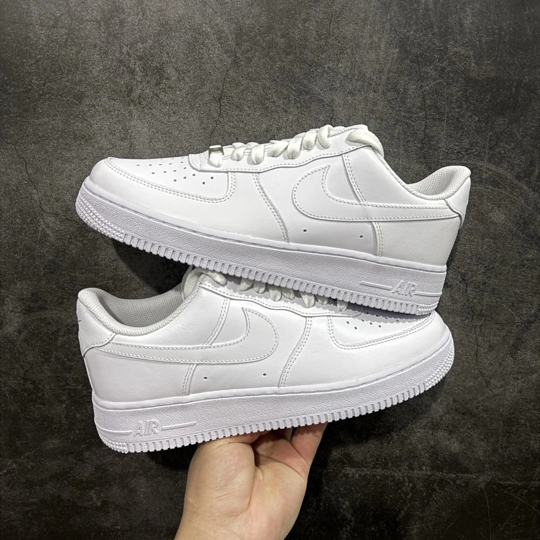 Nike Air Force 1 Beige Low-Top Rope-Lace Shoes