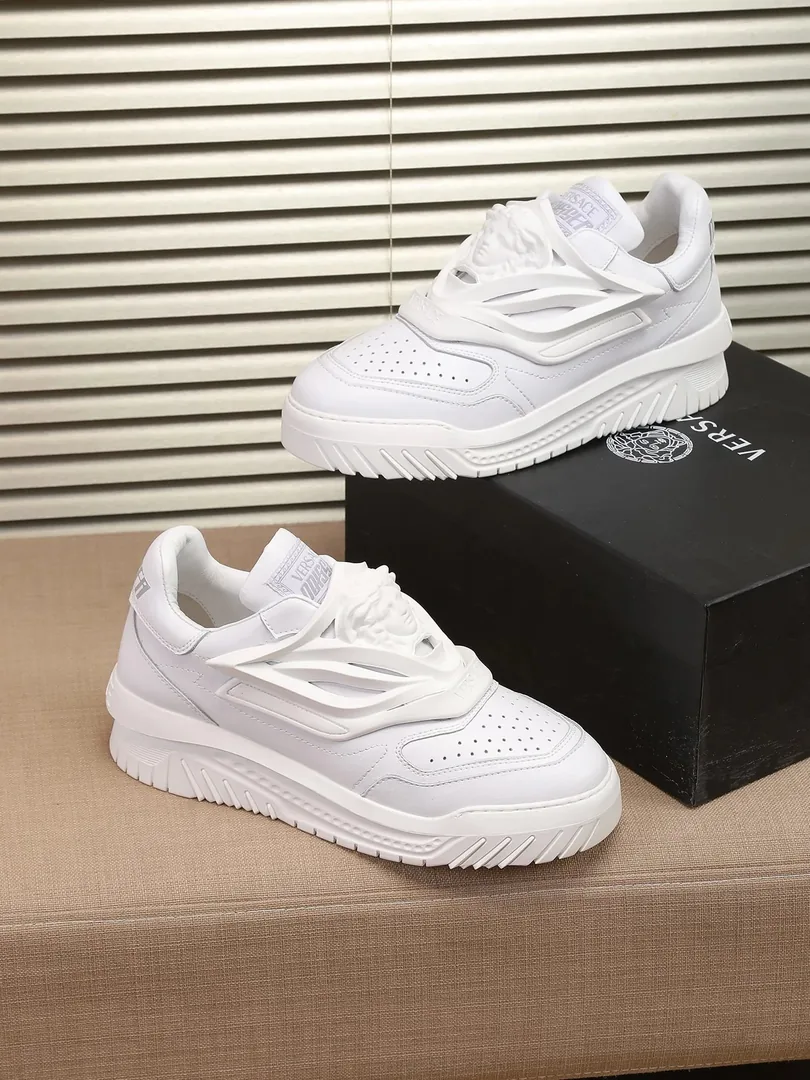 Versace Odissea Black White Sneakers — photo 4