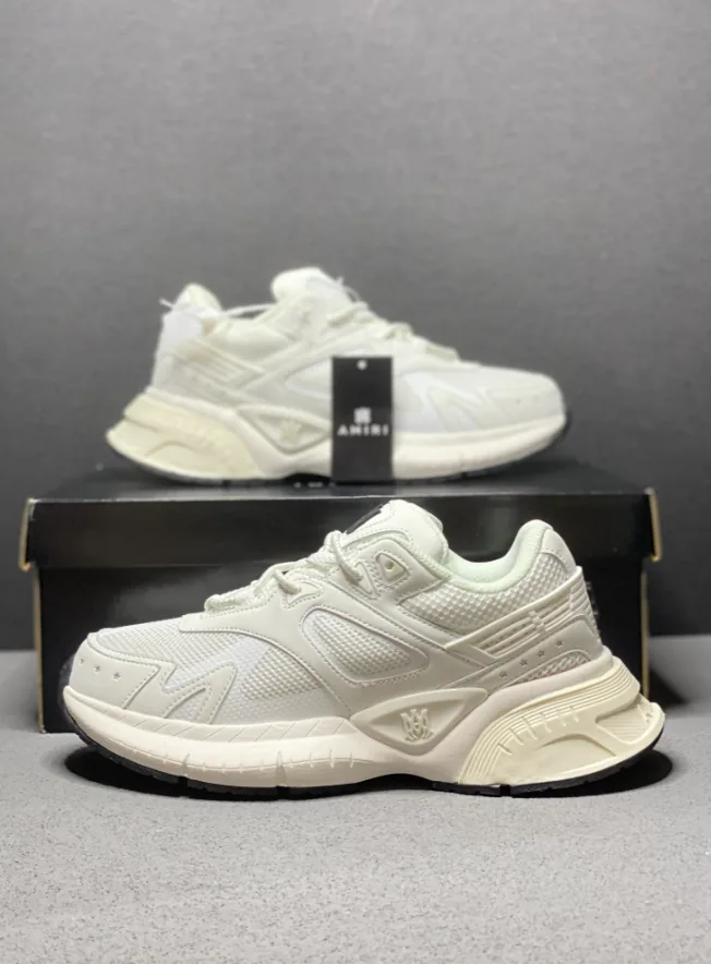 New Balance NB 9060 White Grey Lace-Up Trainers — Photo 10