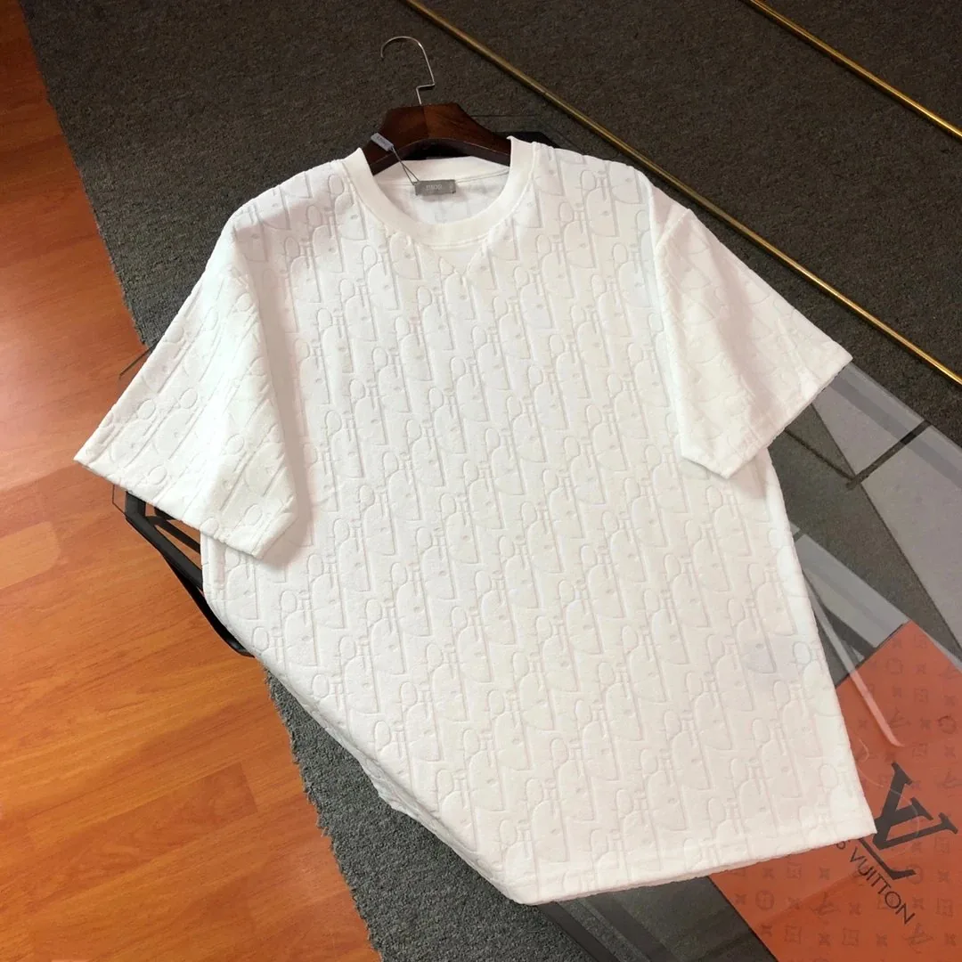 Dior Jacquard Terry Tee And Shorts Set