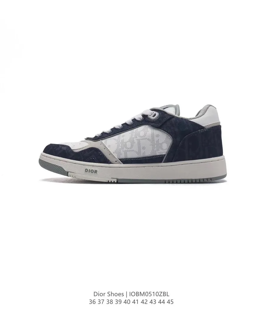 Dior B27 Grey Bee-Print Trainers — Photo 4