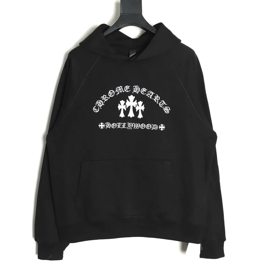 Embroidered Double-Yarn Hoodie