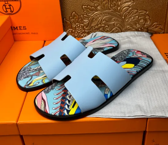 Hermes Chypre Leather Sandals — QC