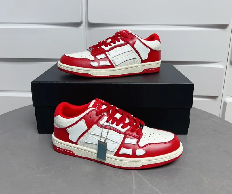 Amiri Skel-Top Low Skeleton Sneakers — Photo 13