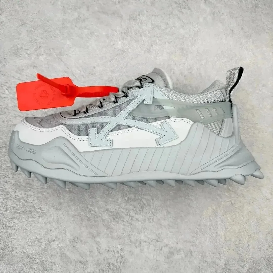 Off-White Odsy-1000 White Lace-Up Platform Runners — Photo 13