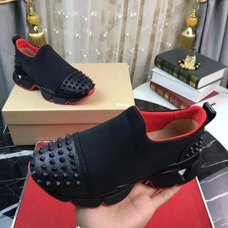 Christian Louboutin Black Low-Top Sneakers — QC