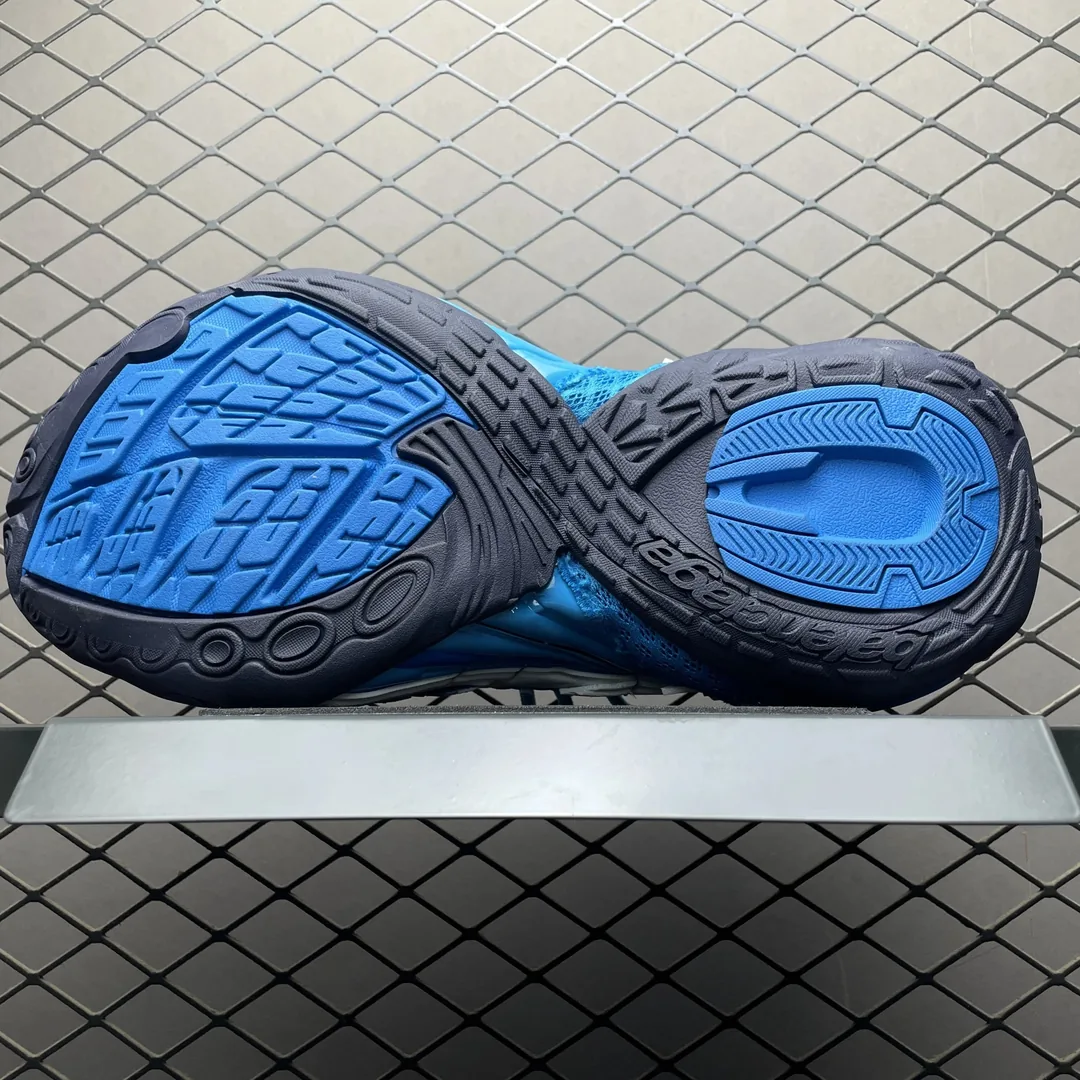Blue Soleless Polyester Sneakers — photo 5