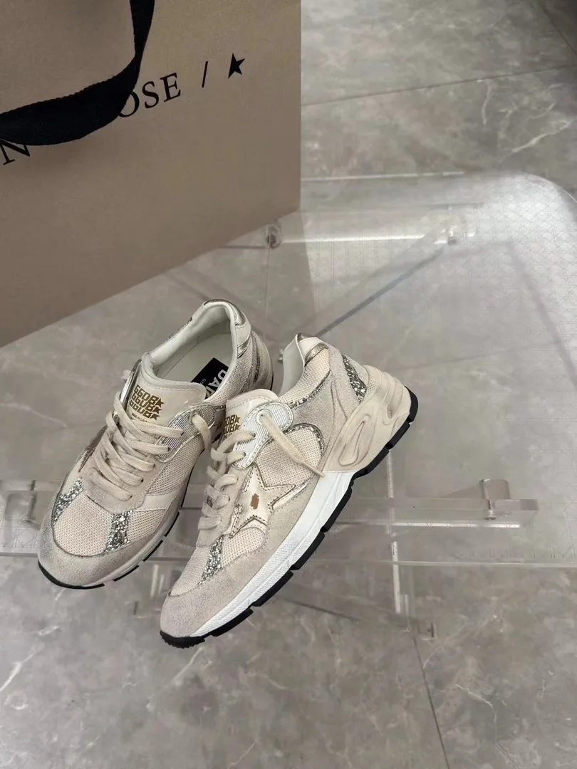 Golden Goose Dad-Star Dad Star White Trainers — QC