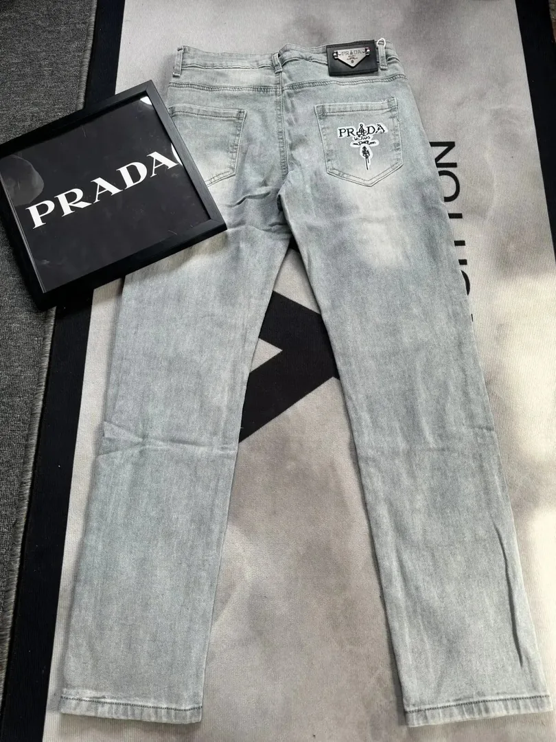 Prada White Straight Leg Jeans — QC