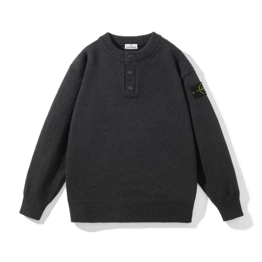 Button Knit Sweater — Photo 3