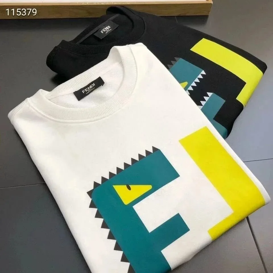 Fendi FF Logo Crewneck Sweatshirt — Photo 3
