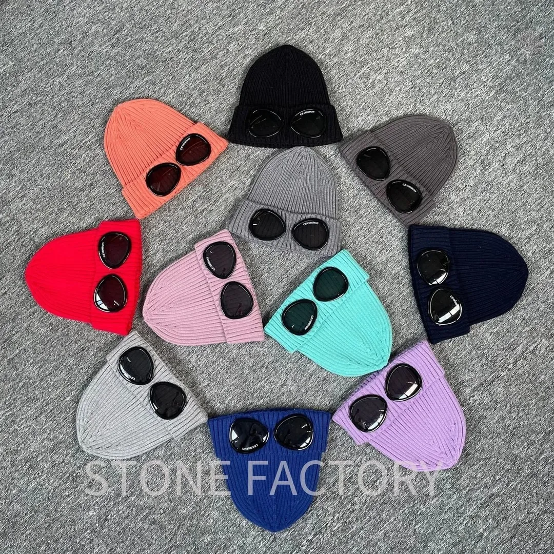 CP Company Ribbed Knit Goggle Beanie — QC