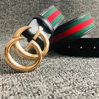 Gucci GG Buckle Leather Belt — Photo 9