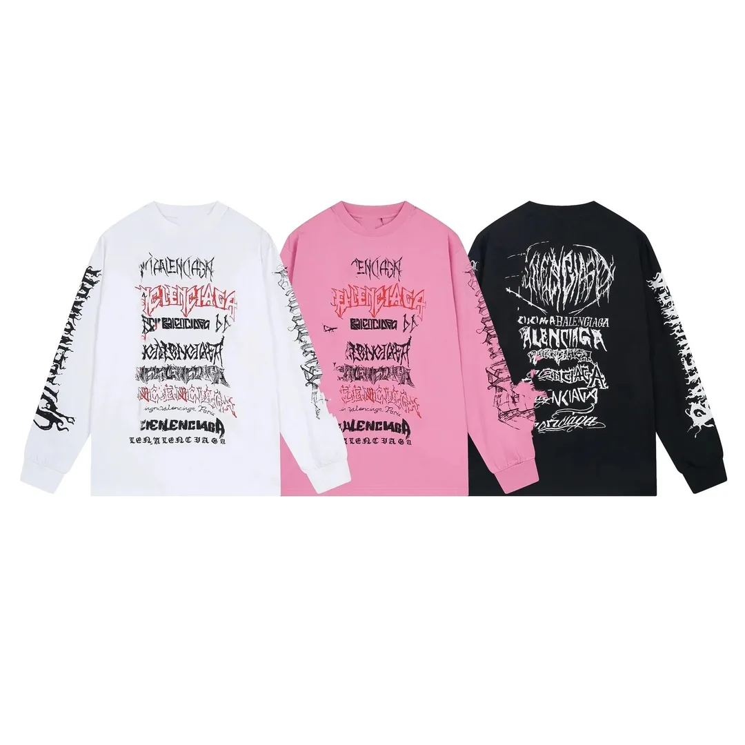 Balenciaga Dragon Year Print Long-Sleeve Tee