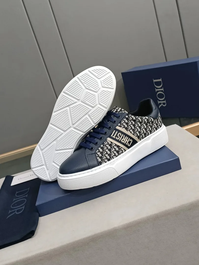 Dior Navy White Sneakers — QC