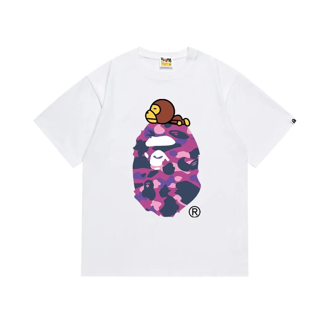 Bape Ape Print Crewneck T-Shirt — Photo 13