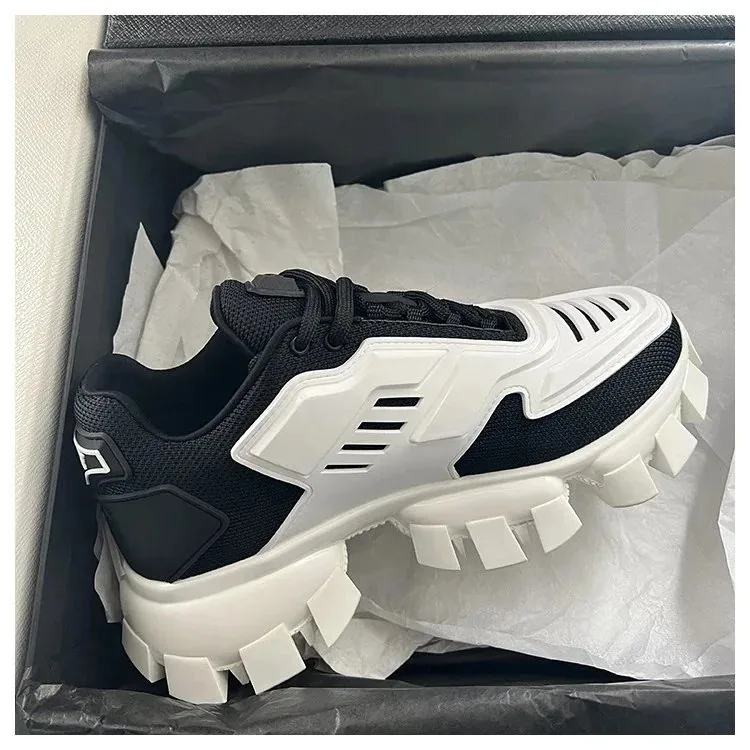 Prada Cloudbust Thunder White Platform Sneakers — photo 7