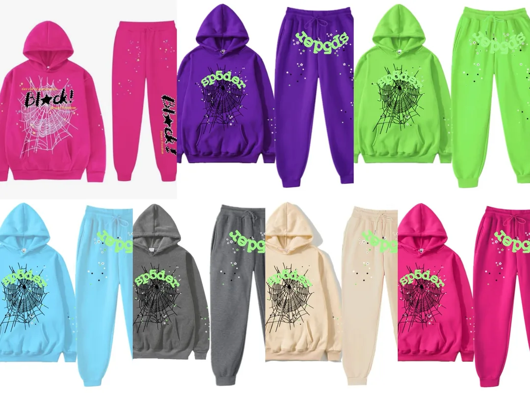 Sp5der Print Hoodie Set — Photo 6