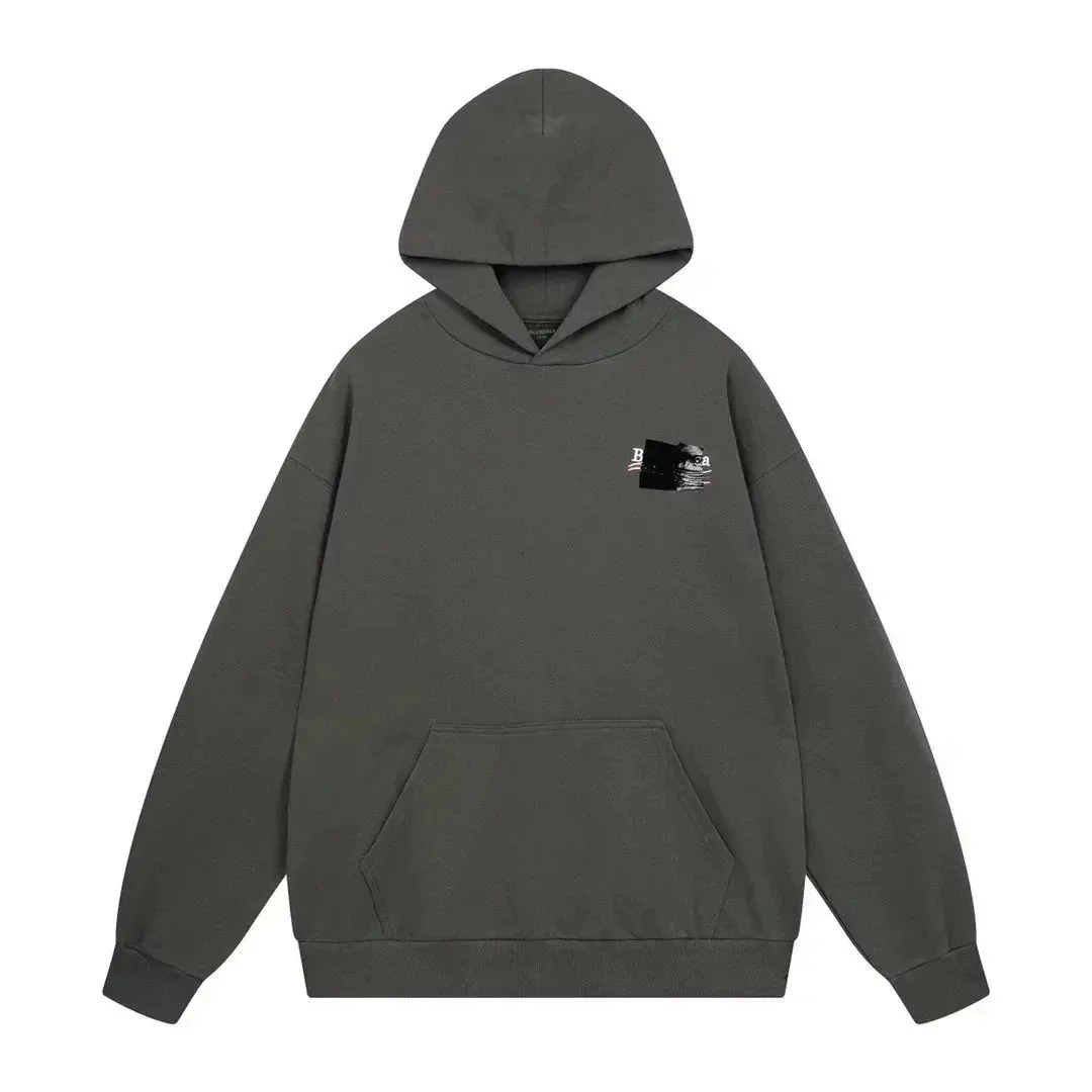 Balenciaga Campaign Logo White Hoodie — Photo 8