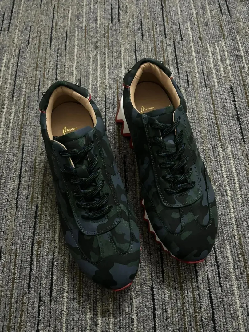 Christian Louboutin White Zip-Up Sneakers — QC