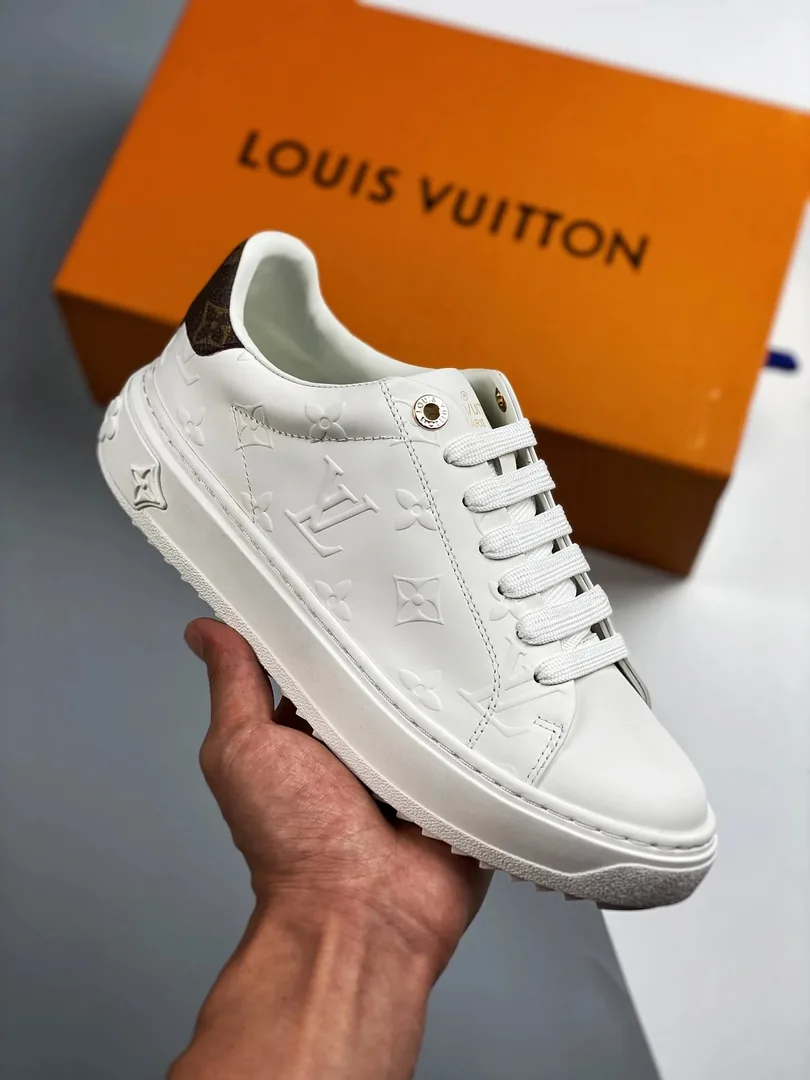 Louis Vuitton Time Out White Black Spring Low-Tops
