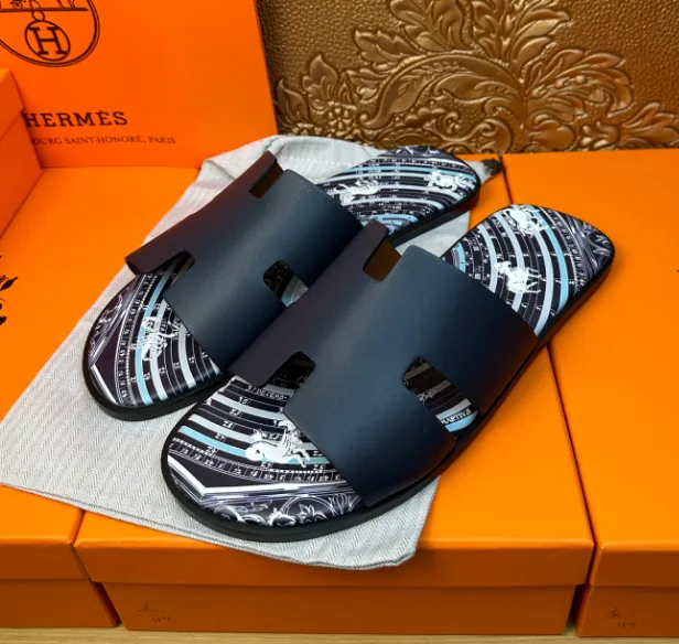 Hermes Chypre Leather Sandals — QC