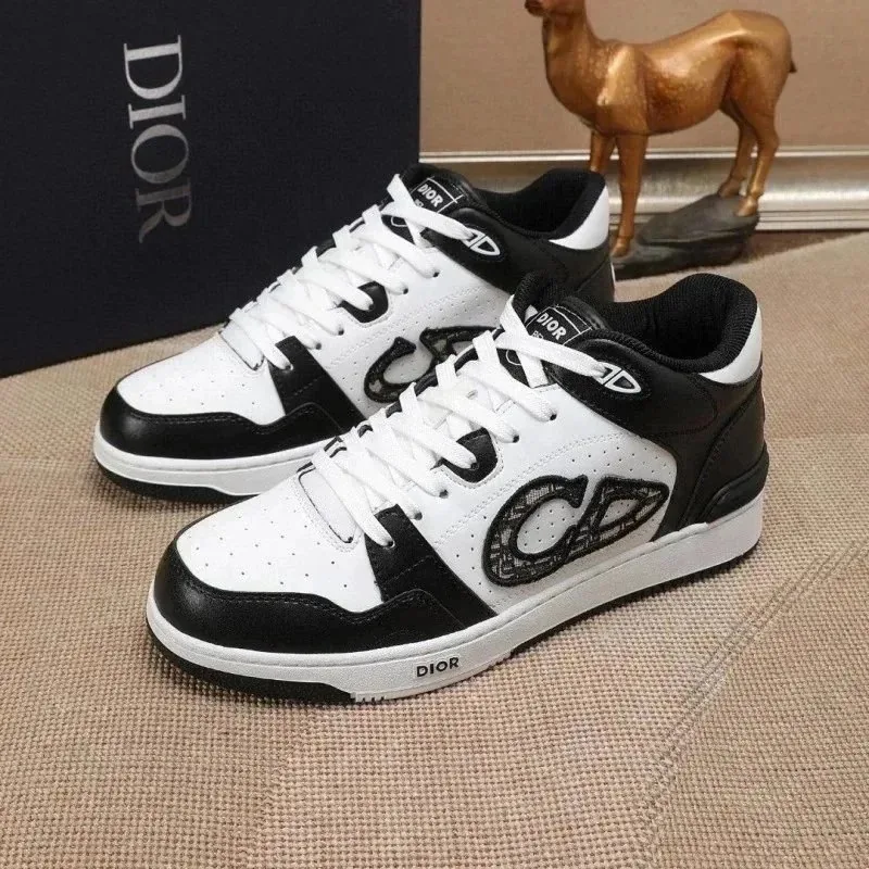 Dior B57 Grey Leather Skate Shoes — photo 2