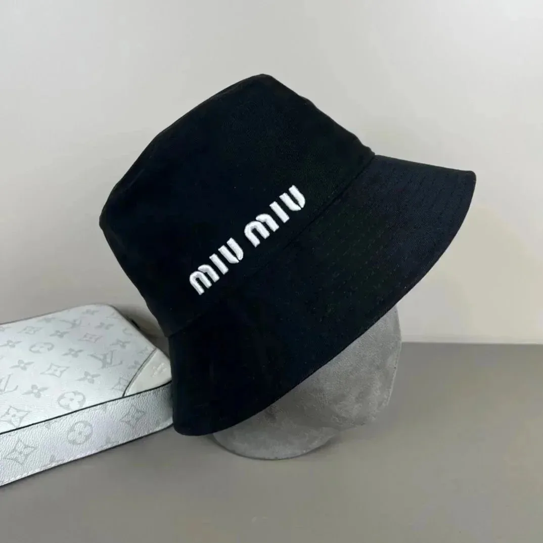 Miu Miu Logo Denim Newsboy Cap Collection — photo 10