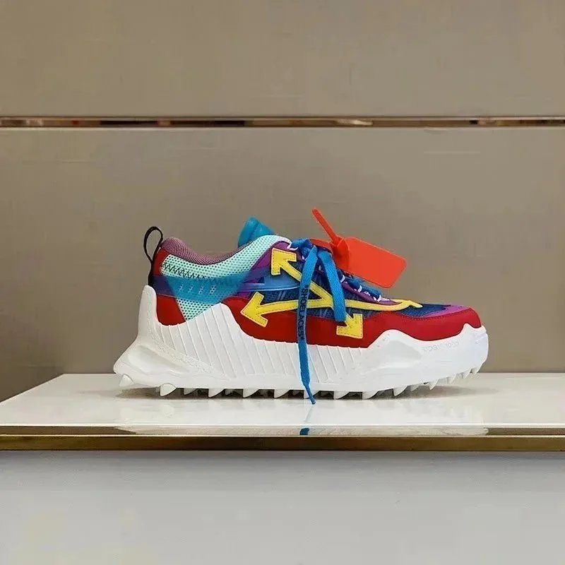 Off-White Odsy-1000 Color-Block Platform Low-Top Dad Shoes — Photo 14