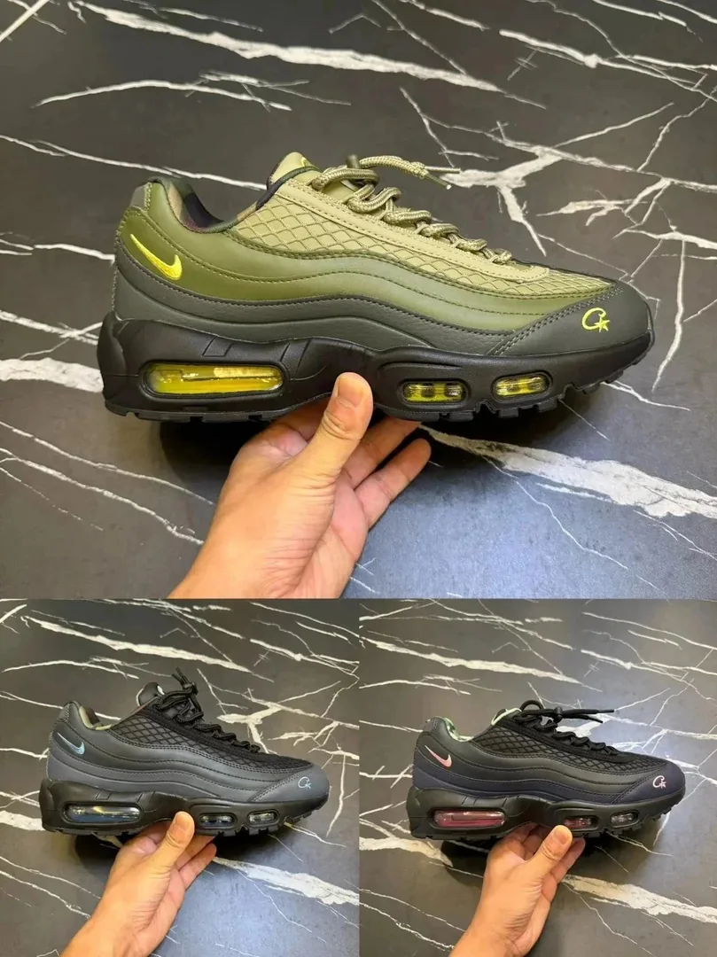 Nike Air Max 95 Olive Lace-Up Running Shoes