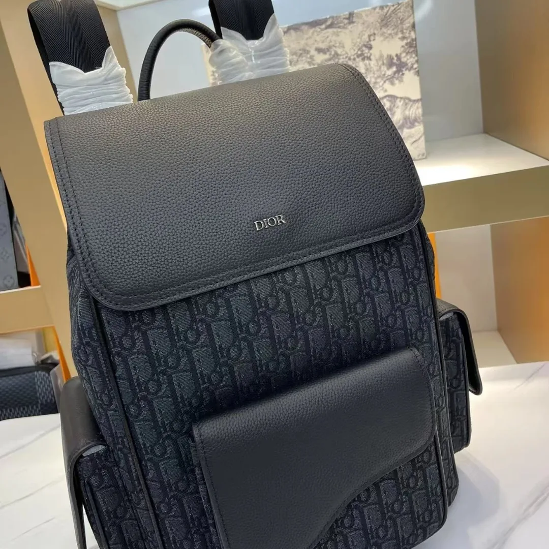 Dior Oblique Saddle Backpack — QC