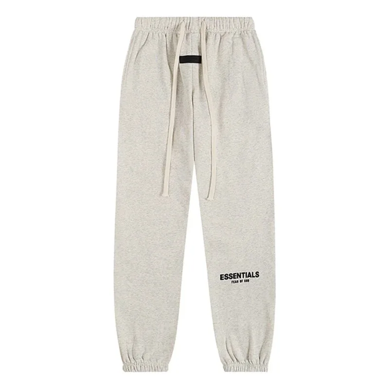 Essentials Flocked Letter Fleece Hoodie Set — Photo 13