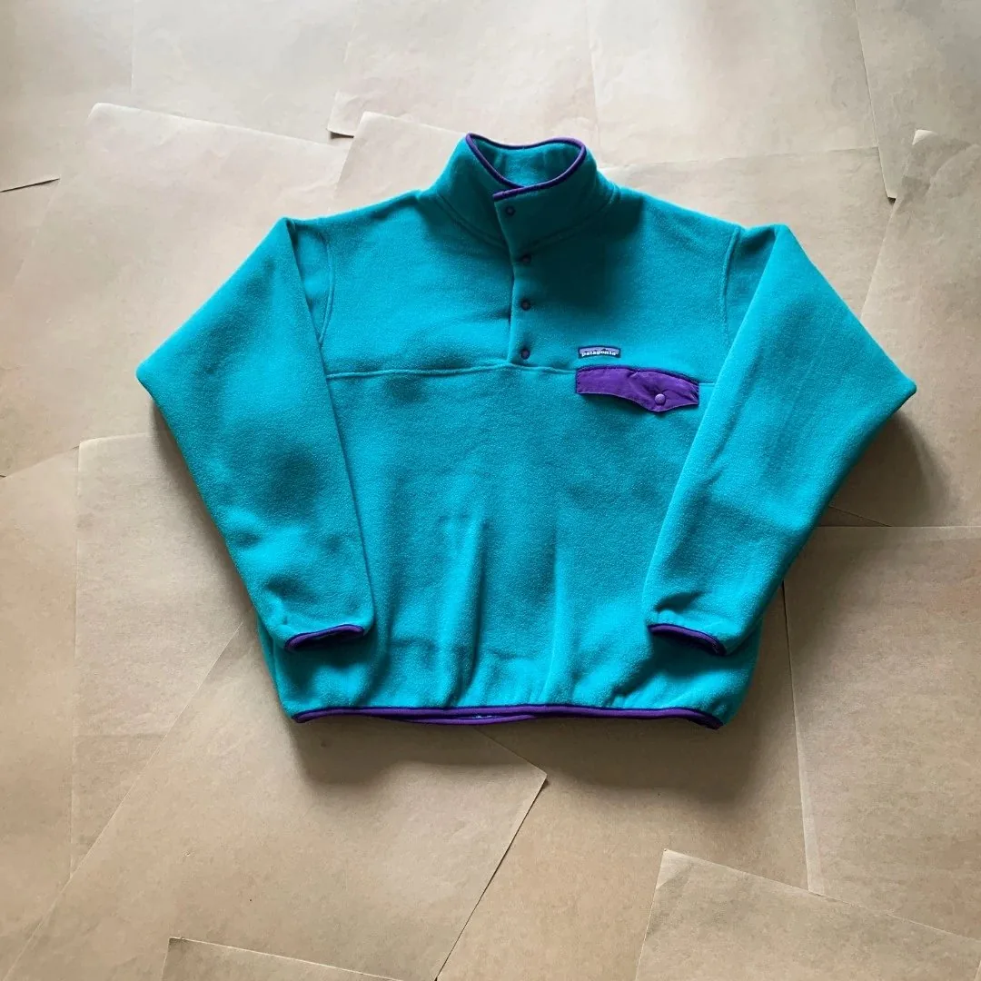 Patagonia Fleece Snap Pullover Jacket — QC