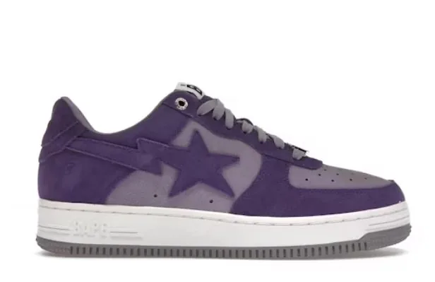 Bape Sta Pink Suede Sneakers — Photo 8
