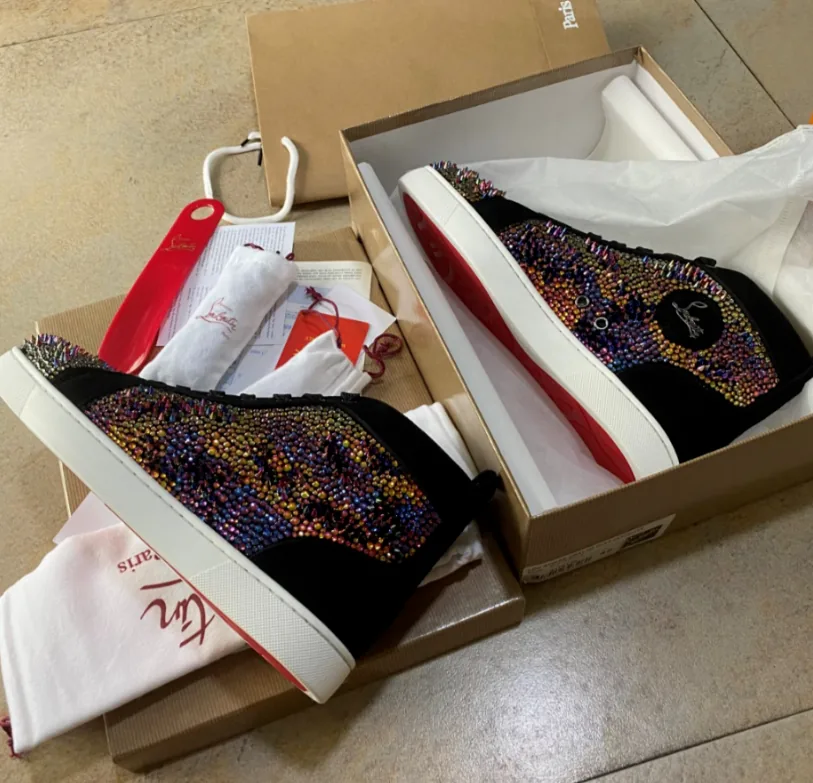 Christian Louboutin Louis High-Top Black High-Tops — Photo 11