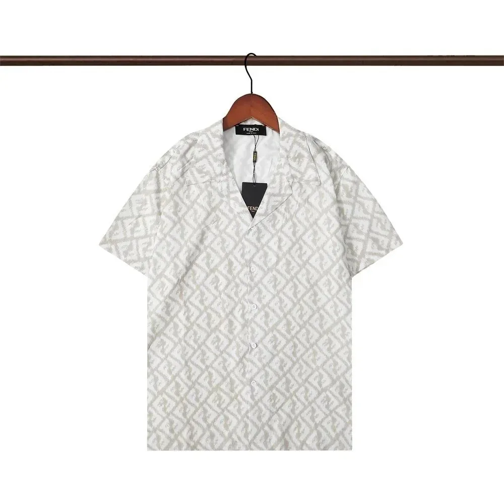 Fendi FF Monogram Short Sleeve Shirt — Photo 5